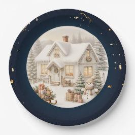 Prato De Papel Área exclusiva de natais vintages
