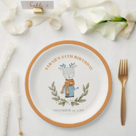 Prato De Papel Arena De Inverno Cute Feia, De Qualquer Idade, Ani