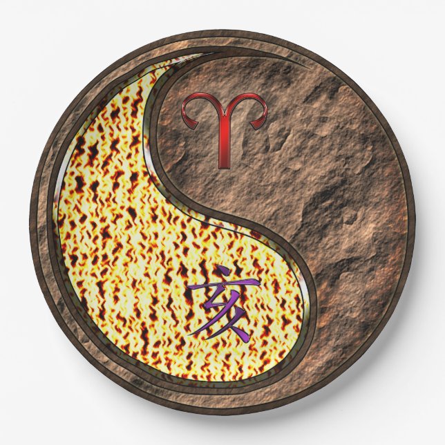 Prato De Papel Aries & Earth Boar (Frente)