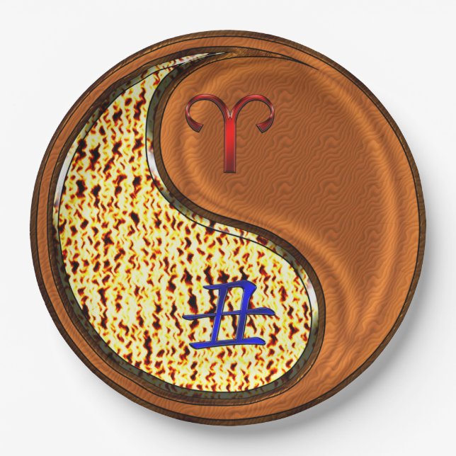 Prato De Papel Aries & Wood Ox (Frente)