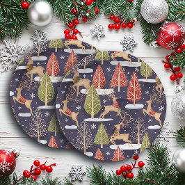 Prato De Papel Arrendoras Whimsical Woodland Winter