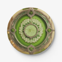 Art Nouveau - Placa de Papel Pendente
