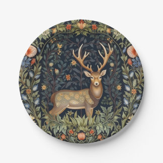 Prato De Papel Art nouveau veer no jardim