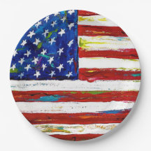 Arte da Bandeira Americana Patriótica