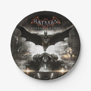 Prato De Papel Arte da chave do cavaleiro de Batman Arkham