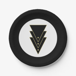 Prato De Papel Arte Deco Moderna Smoking