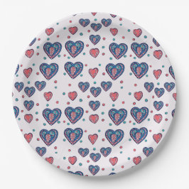 Prato De Papel Arte do Dia dos Namorados  