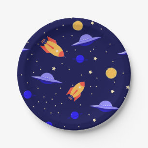 Prato De Papel Arte Exterior Selvagens Solares Astronomia do Sist