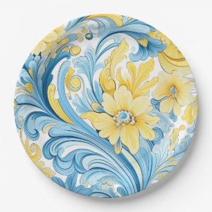 Prato De Papel arte floral motivos ucranianos