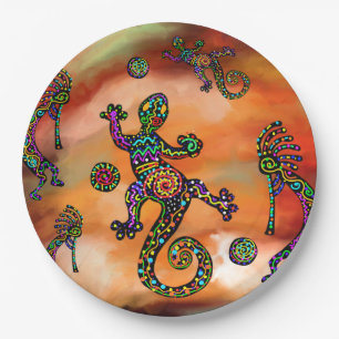 Prato De Papel Arte Kokopelli
