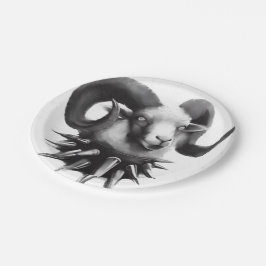 Prato De Papel Arte original de cabra por mismultifada