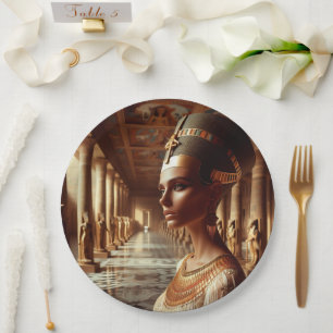 Prato De Papel Artefato nefertari egípcia: Civilização Antiga