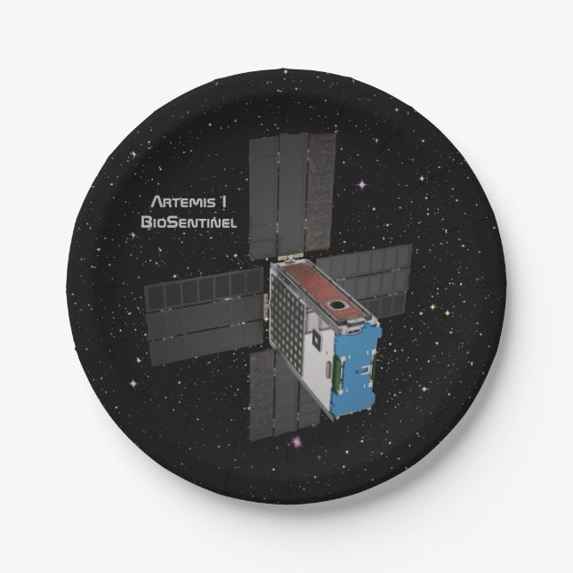 Prato De Papel Artemis BioSentinel CubeSat (Frente)