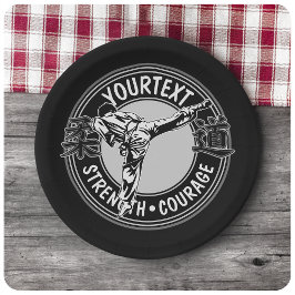 Prato De Papel Artes Marciais Personalizadas JUDO Japão Combate E