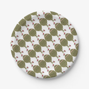 Prato De Papel Artichoke em Execução Retroativa