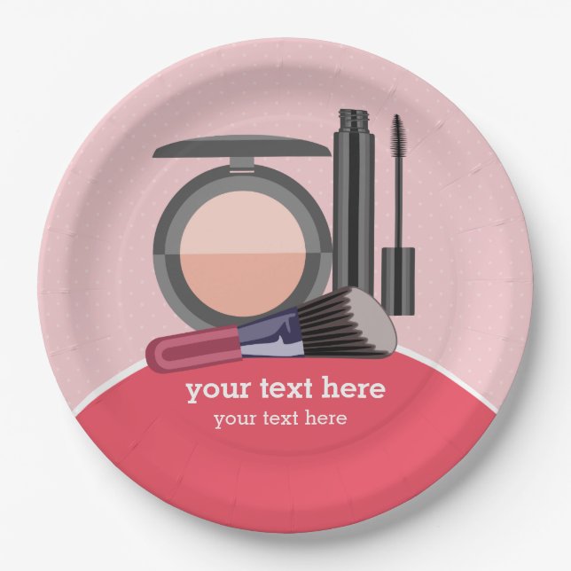 Prato De Papel Artistas de maquiagem (Frente)