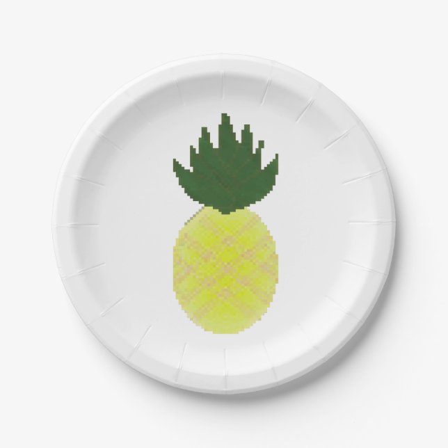 Prato De Papel Artsy Pineapple (Frente)