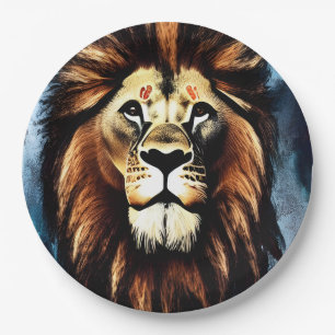 Prato De Papel Artsy Wild African Lion