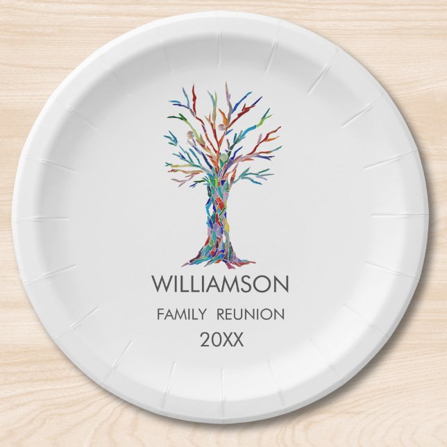 Prato De Papel Árvore da Família Rainbow (Criador carregado)