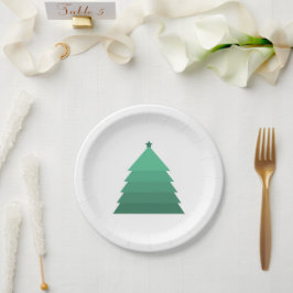 Prato de Papel Árvore de Natal