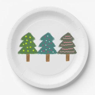 Prato De Papel árvore de natal 39