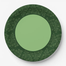 Prato De Papel Árvore de Natal CurlyQue Hunter Green