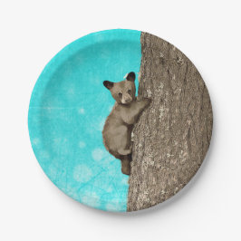 Prato De Papel Árvore de Subida do Urso-Cubo