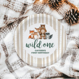 Prato De Papel Árvore Florestal Selvagem de Aves Marinheiras Prim