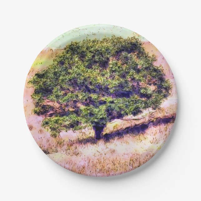 PRATO DE PAPEL ÁRVORES (Frente)