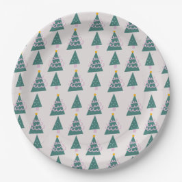 Prato De Papel Árvores Bonitas Dodles Verdes Rosa