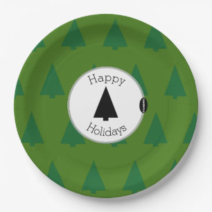 Prato De Papel Árvores de Natal Placa Jante HAMbyWG