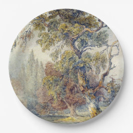 Prato De Papel Árvores e Pond (por John Ruskin)