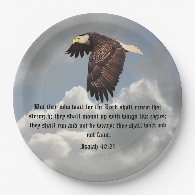 PRATO DE PAPEL AS ASAS GOSTAM DE EAGLES (Frente)