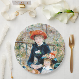 Prato De Papel As Duas Irmãs, No Terrace Auguste Renoir