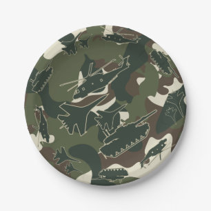 Prato De Papel As forças armadas camuflam placas do partido do