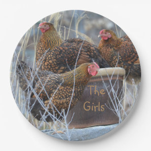 Prato De Papel "As Meninas" Chicken Plate