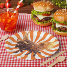 Asas de Buffalo com Starburst Laranja