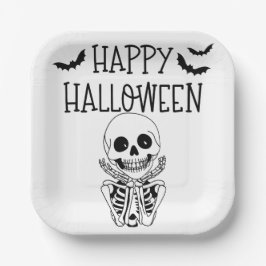 Prato De Papel Assiette en carton Happy Halloween