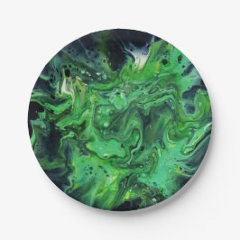 Prato De Papel Assiette en papier. Motif abstrait. Anetka.