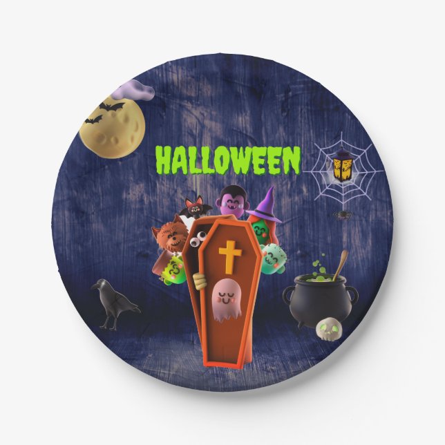 Prato De Papel Assustador (Frente)