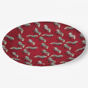 Prato De Papel Astrid em Vermelho