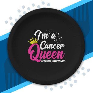 Prato De Papel Astrologia Cancer Aniversário Rainha Zodiac junho