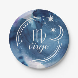 Prato De Papel Astrologia da Aquarela - Virgem