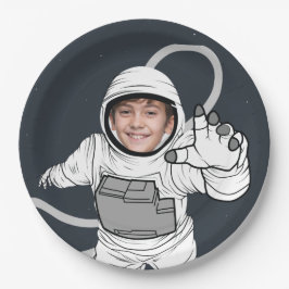 Prato De Papel Astronauta Foto Astronauta Aniversário