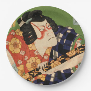 Prato De Papel ator japonês (#1) (impressão japonês de Vintage