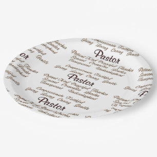 Prato De Papel Atributos do pastor