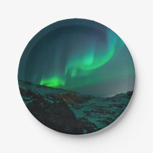 Prato De Papel Aurora boreal verde