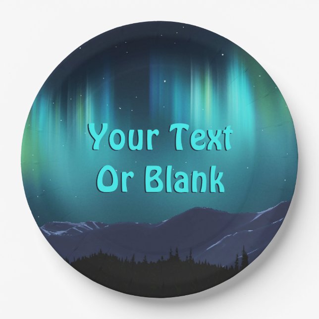 Prato De Papel Aurora Borealis (Frente)