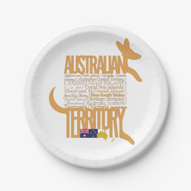 Prato De Papel Australian Territory / Territorio Australiano (Frente)