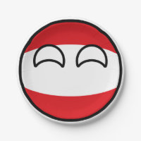 Áustria Geeky de tensão engraçada Countryball